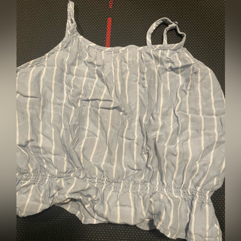 Abercrombie kids cropped striped tank - Size 9/10